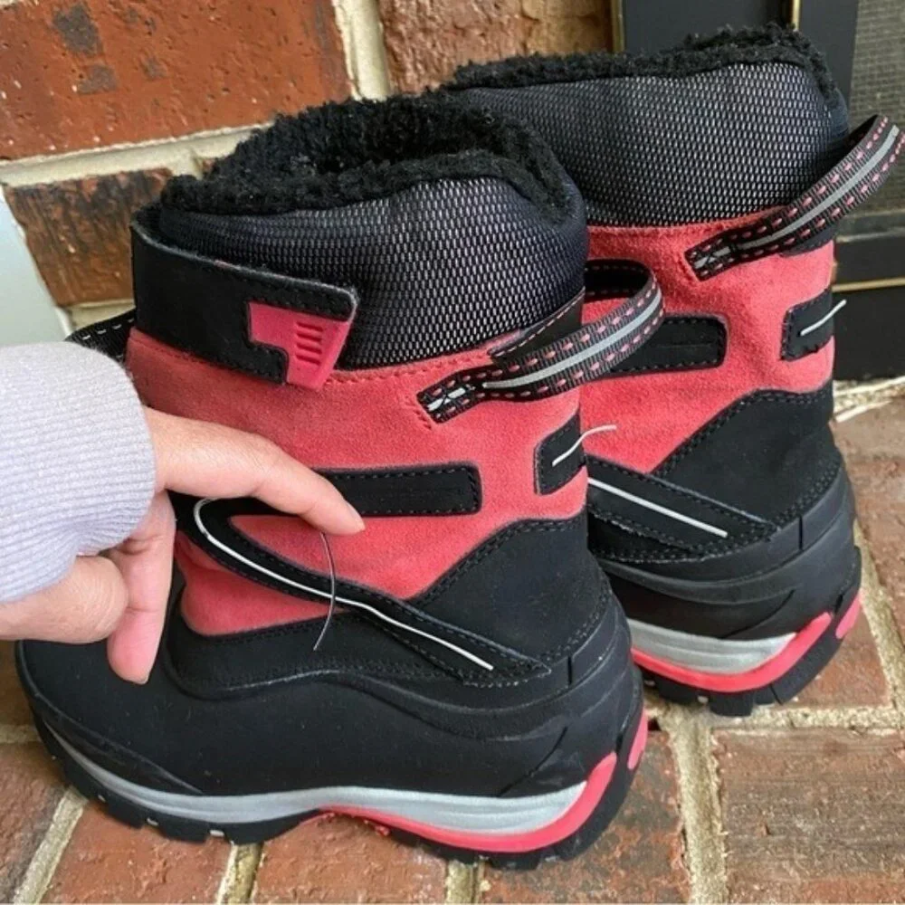 Land's End Women’s Warm Winter Boots pre owned size 7 comfort shoes black